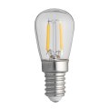 Ampoule E14 Poire 2,2W 2700K Dimmable Transparent De Unison - Avec une temp&eacute;rature de couleur de 2700 K, elle &eacute;met une lumi&egrave;re chaude qui convient bien &agrave; l&#39;&eacute;clairage domestique o&ugrave; une atmosph&egrave;re douce et accueillante est souhait&eacute;e.