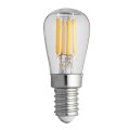 Ampoule E14 Poire 3,3W 2200K Dimmable Transparent De Unison - Cette lampe LED P&auml;ron avec un culot E14 transparent a une puissance de 3,3 W et une temp&eacute;rature de couleur de 2200 K.