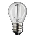 LED E27 boule 2W 2700K Dimmable Transparent De Unison - Dur&eacute;e de vie&nbsp;: 15&nbsp;000&nbsp;h.