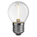 LED E27 boule 1W 2700K Transparent De Unison - Dur&eacute;e de vie&nbsp;: 25&nbsp;000&nbsp;heures.