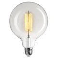 E27 Globe 2W 2200K Dimmable Transparent De Unison - La conception classique et le filament en spirale de la source lumineuse la rendent id&eacute;ale pour les luminaires ouverts et les installations d&eacute;coratives o&ugrave; l'esth&eacute;tique et la qualit&eacute; de la lumi&egrave;re sont primordiales.