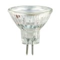 MR11 GU4 2W 2700K Dimmable Transparent De Unison - La LED MR11 GU4 12 V AC/DC 2 W est une source lumineuse compacte et &eacute;conome en &eacute;nergie qui fournit une lumi&egrave;re chaude et agr&eacute;able avec 2700 K.