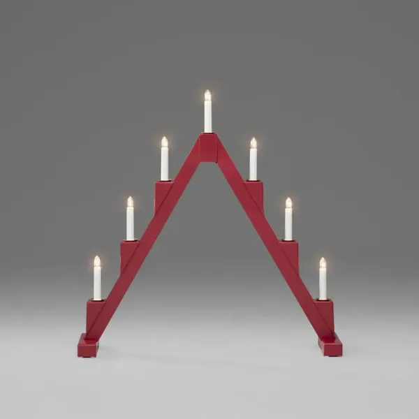 Candelabra 7 Lights ROUGE De Konstsmide - Le design moderne cr&eacute;e une atmosph&egrave;re &eacute;l&eacute;gante et les ampoules &eacute;mettent une lumi&egrave;re chaleureuse et invitante.