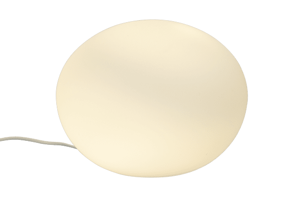 Globus 23cm Opale lampe de table De Aneta Lighting - Lampe de table Globe en verre blanc opale avec une source lumineuse à l'intérieur de la sphère en verre, qui fournit une lumière décorative et chaleureuse.