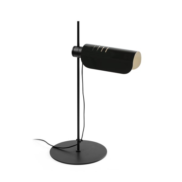 Martinica 53cm Noir lampe de bureau De Faro Barcelona - Une lampe qui rompt avec l&#39;aust&eacute;rit&eacute; et invite &agrave; jouer avec l&#39;expression de la lumi&egrave;re, aussi bien dans les espaces r&eacute;sidentiels que publics.