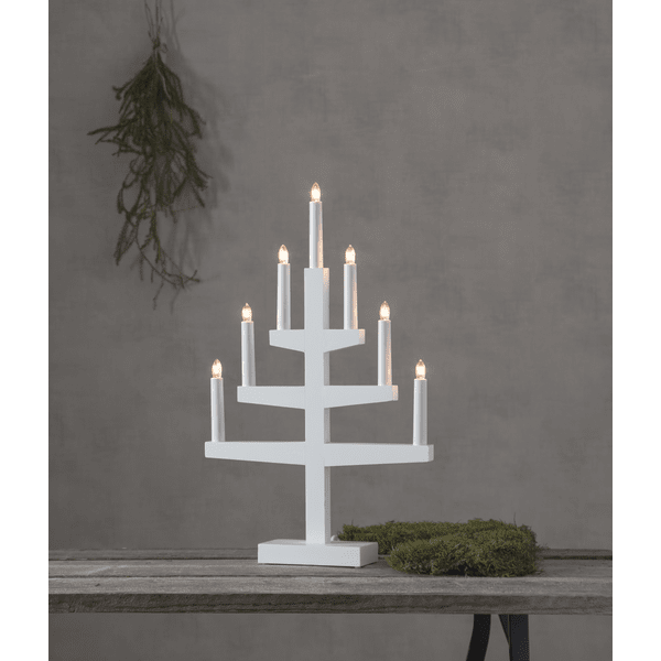 Trapp Blanc De Star Trading - Le bougeoir a une longueur de c&acirc;ble de 180 cm.