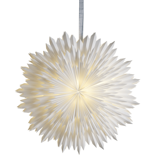 Ice Ø70 Blanc De Star Trading - Cette &eacute;toile r&eacute;pand la joie et apporte une touche de No&euml;l &agrave; votre int&eacute;rieur.