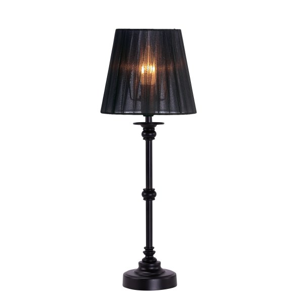 Axel Mini 48cm Noir lampe de table De Pixie Design - Axel est une lampe de table élégante aux formes classiques.