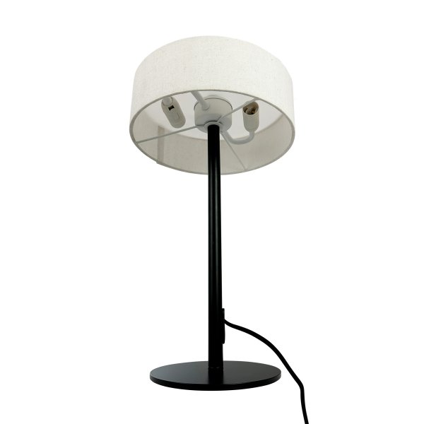 Calix 40cm Noir lampe de table De Dyberg Larsen - La base robuste et la forme simple permettent un placement facile dans une variété d'environnements tout en fournissant un éclairage d'ambiance et en servant d'élément de design élégant.