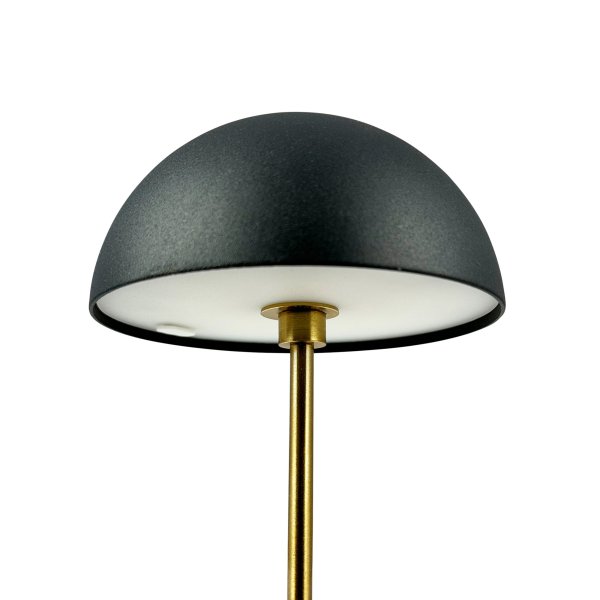 Along Ensemble 20cm Noir portable De Dyberg Larsen - Les lampes de table Along Mini avec technologie LED et tactile intégrées allient design intemporel et harmonie.