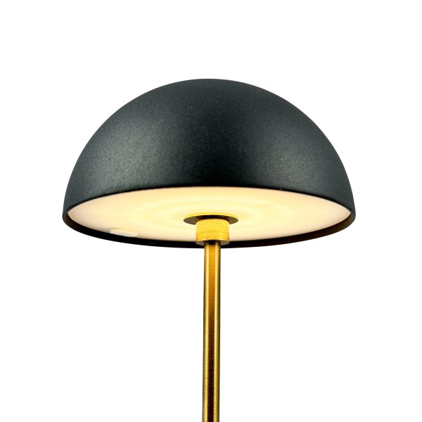 Along Ensemble 20cm Noir portable De Dyberg Larsen - Les lampes de table Along Mini avec technologie LED et tactile intégrées allient design intemporel et harmonie.