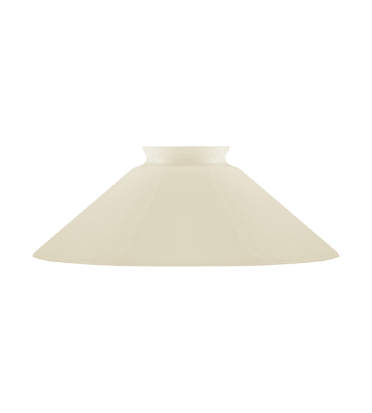 Schoolhouse Glass Shade 60/200 Blanc cassé De Karlskrona lampfabrik - 