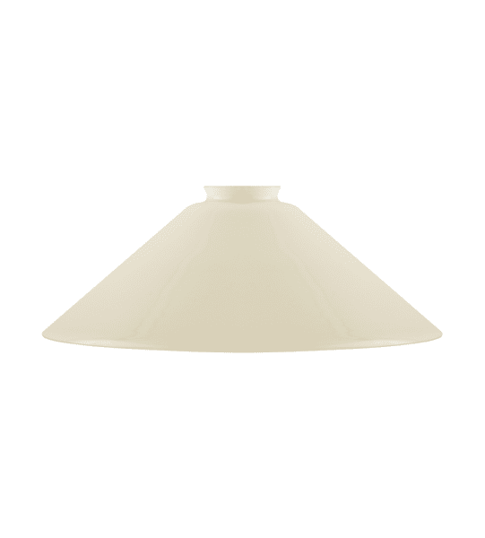 Schoolhouse Glass Shade 60/300 Blanc cassé De Karlskrona lampfabrik - 