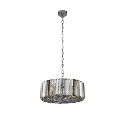 Chepeau Ø50 Chrome cristal De Searchlight - Il est &eacute;galement id&eacute;al comme point focal central dans les salons, salles &agrave; manger ou entr&eacute;es, pour cr&eacute;er une ambiance glamour et sophistiqu&eacute;e.