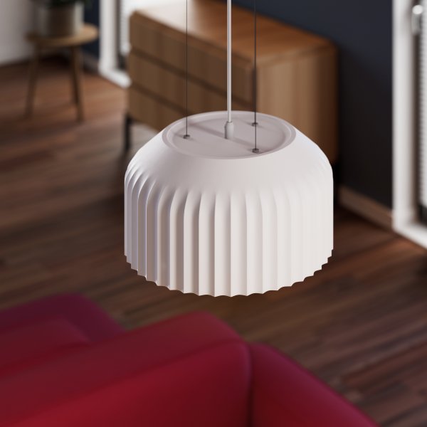 Plaster Routes Ø30 Blanc suspension De Ledvance - Plaster Routes &auml;r en modern pendel gjord av gips.