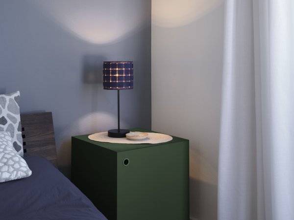 Felt Weaving 40cm Gris foncé lampe de table De Ledvance - Dekorativ bordslampa med sk&auml;rm gjord av fl&auml;tad filt vilket ger en fin och varm ljusspridning i rummet.