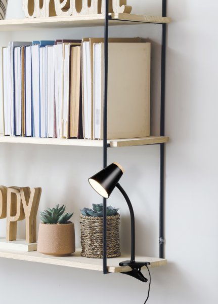 Pongo Noir lampe à pince De Trio Lighting - 