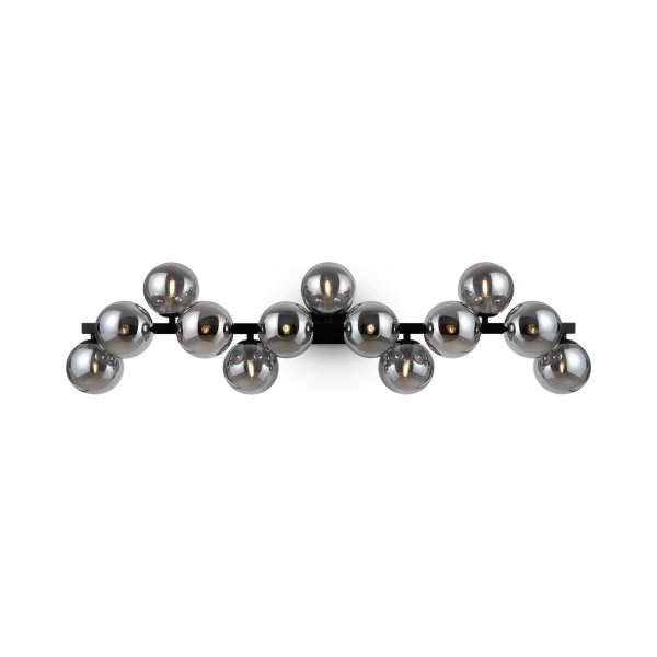 Dallas 95cm Noir applique murale De Maytoni - Créez une atmosphère élégante et chaleureuse avec Dallas, un luminaire qui illuminera votre intérieur avec classe et finesse.