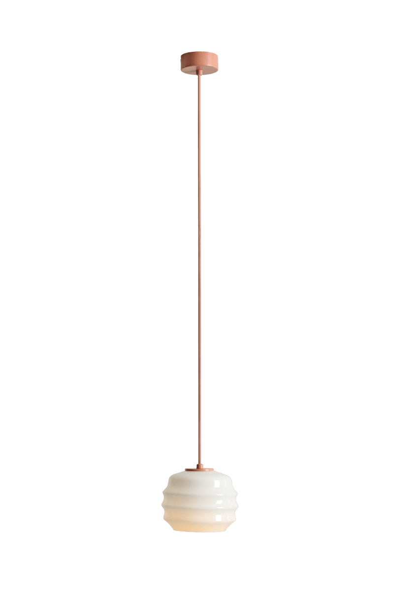 Puff Ø16 Corail suspension De Artera - Idéale pour créer un ensemble de plusieurs luminaires, côte à côte ou en groupe, au-dessus de la cuisine ou de la table à manger.