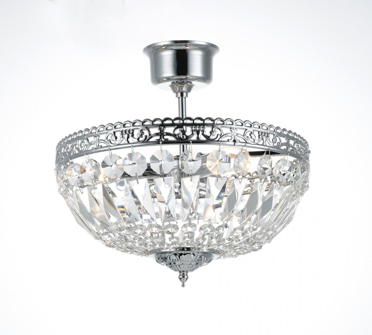 Classic Ø35 Chrome cristal De Norrsken Design - Les cristaux scintillants reflètent la lumière de manière enchanteresse et créent une belle brillance dans la pièce.