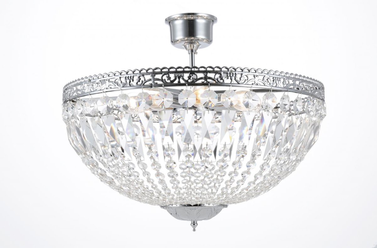 Classic Ø55 Chrome cristal De Norrsken Design - Améliorez votre maison avec ce lustre en cristal exclusif qui allie élégance intemporelle et luxe moderne.