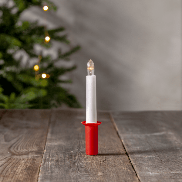 Bougie De Lucie ROUGE De Star Trading - Parfait pour la f&ecirc;te de la Sainte-Lucie !