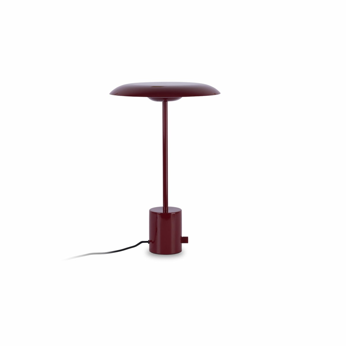 Hoshi 40cm Bourgogne lampe de table De Faro Barcelona - Hoshi est une lampe design &agrave; la silhouette &eacute;pur&eacute;e, dot&eacute;e d'une base robuste et d'une LED int&eacute;gr&eacute;e (12 W, 2700 K) qui diffuse une lumi&egrave;re chaude et agr&eacute;able.