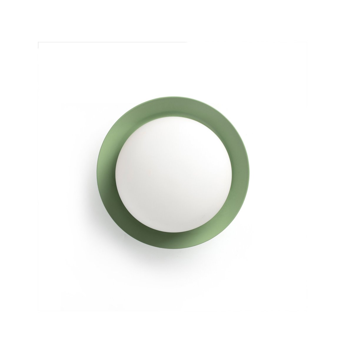 May Ø12 Vert lampe de salle de bain De Faro Barcelona - Avec sa finition verte, sa lumi&egrave;re chaude et son indice de protection IP44, il s'int&egrave;gre aussi bien dans les salons que dans les salles de bains.