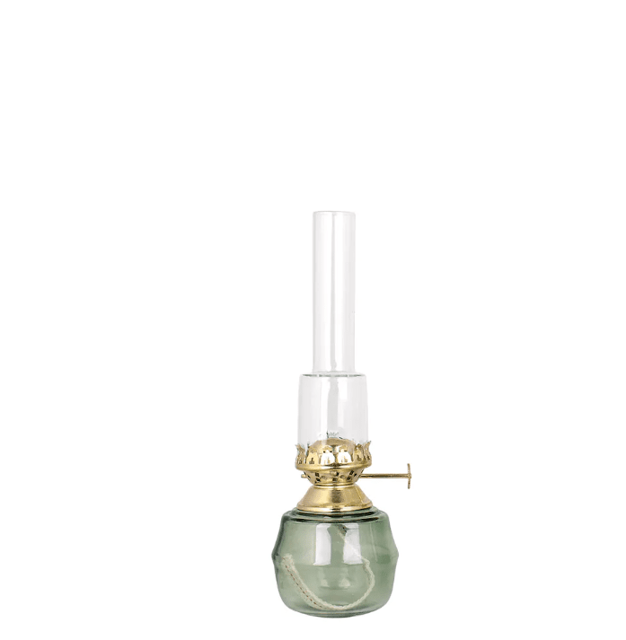 Kerosene Lamp Majken Small Vert De Strömshaga - Convient &agrave; la m&egrave;che num&eacute;ro de pi&egrave;ce 116210 et au tube de br&ucirc;leur num&eacute;ro de pi&egrave;ce 121800G.