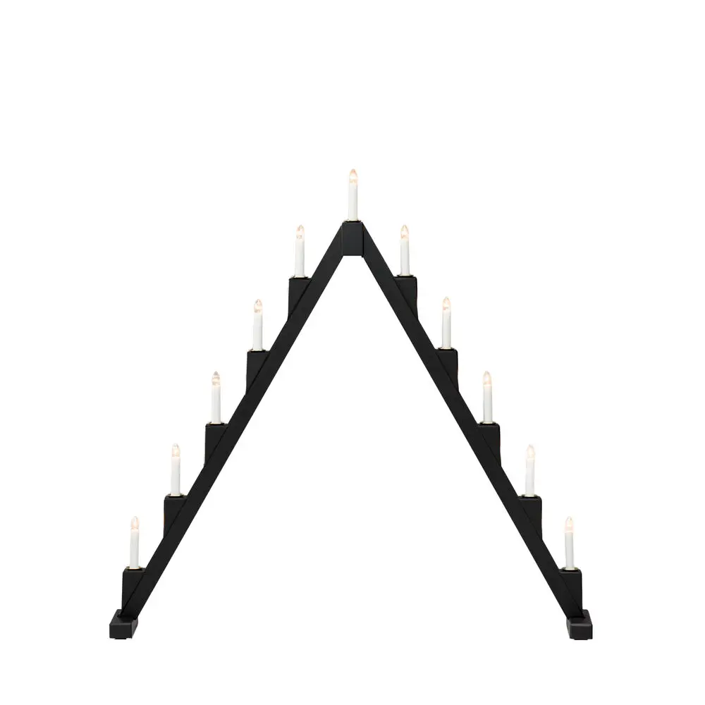 Candelabra 11 Lights Noir De Konstsmide - Le design moderne cr&eacute;e une atmosph&egrave;re &eacute;l&eacute;gante et les ampoules &eacute;mettent une lumi&egrave;re chaleureuse et invitante.