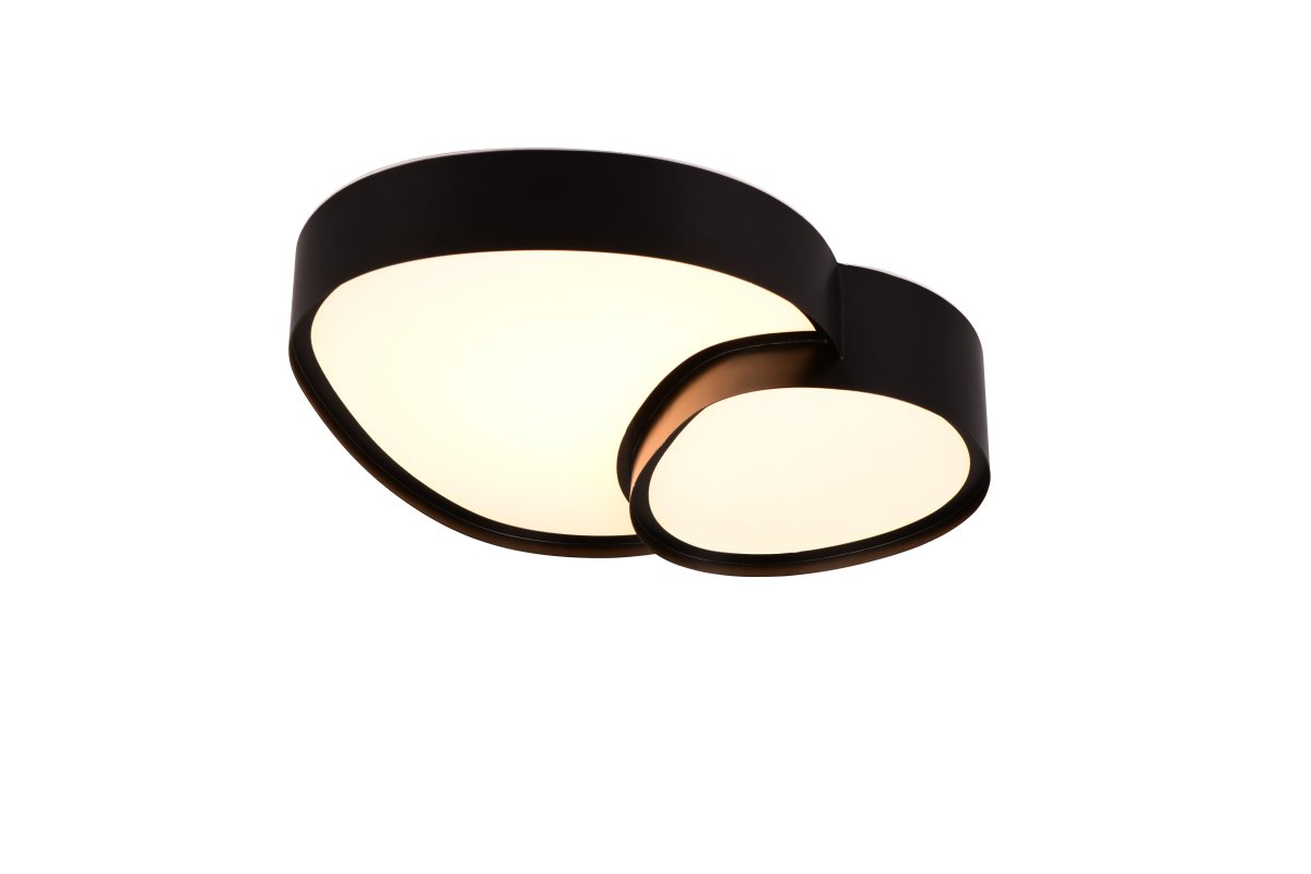 Rise 43cm Noir plafonnier De Trio Lighting - 
