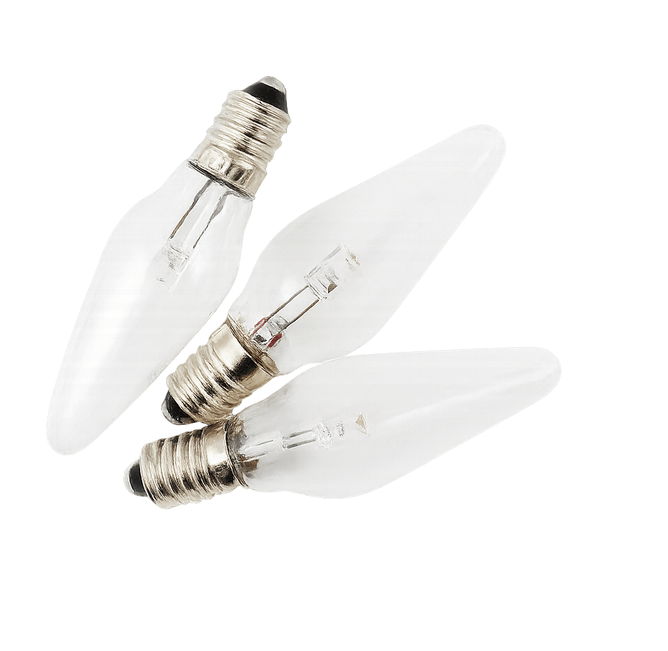 E10 LED 0,2W 2700K Pack De 3 De Pixie Design - Ampoules de rechange en pack de 3, douille E10, 0,2W par ampoule.