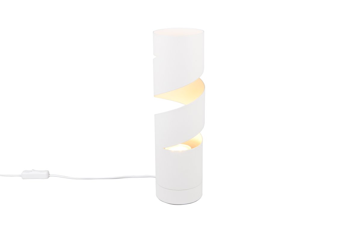 Stream 35cm Blanc lampe de table De Trio Lighting - 