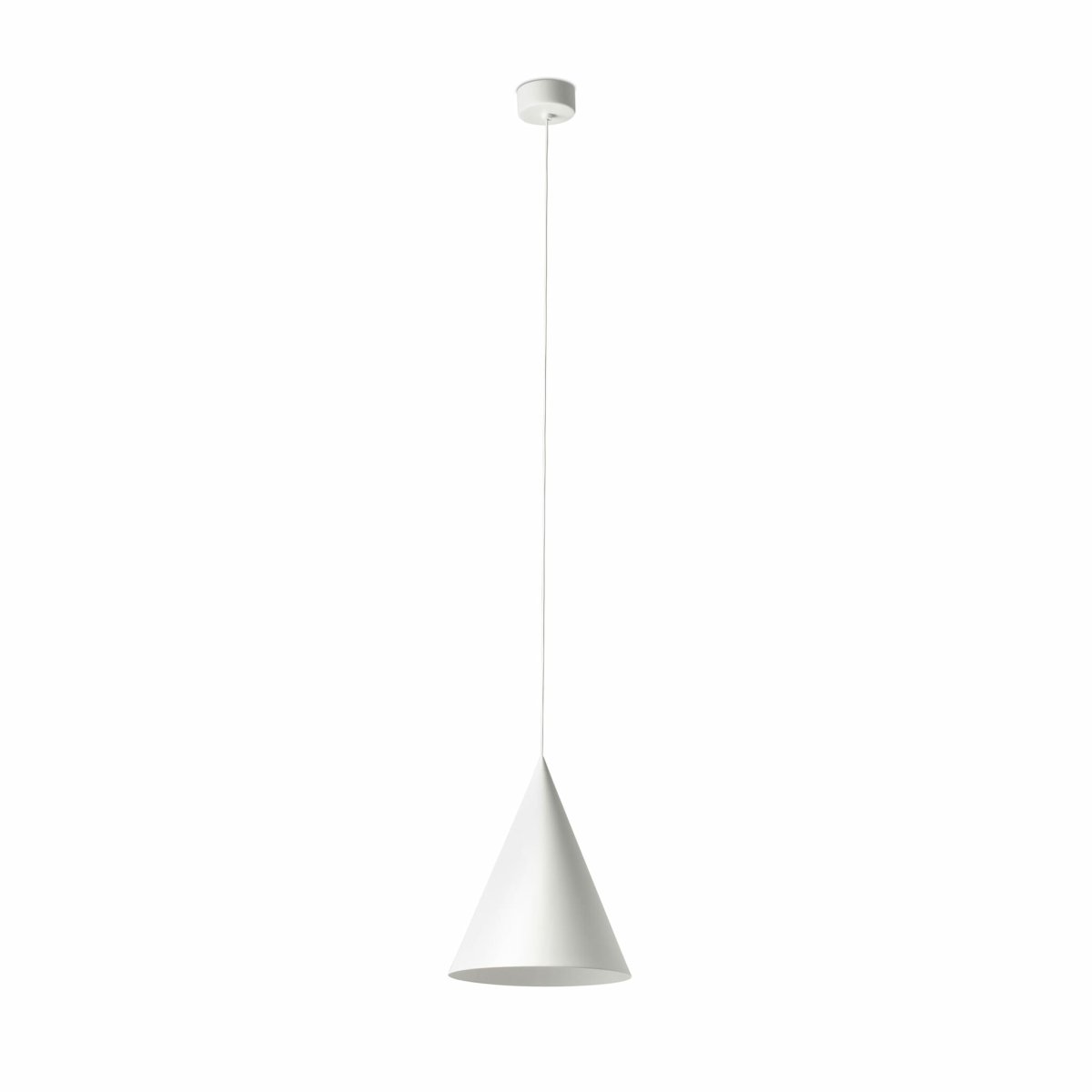 Lina Ø24 Blanc suspension De Faro Barcelona - Son design &eacute;l&eacute;gant est parfait pour les environnements n&eacute;cessitant un &eacute;clairage sophistiqu&eacute; et subtil, id&eacute;al au-dessus d'une table, dans une cuisine ou dans un salon moderne.