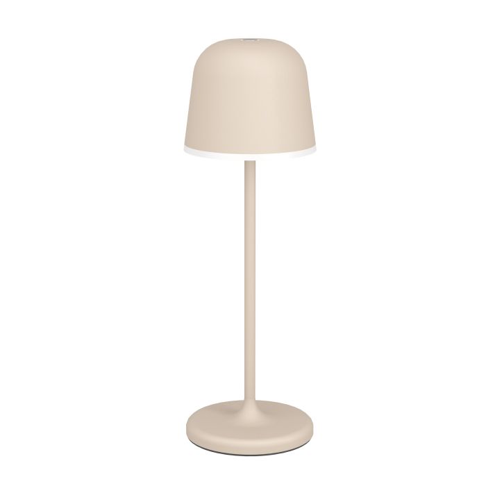 Mannera 34cm Sable portable De Eglo - Mannera est une lampe de table rechargeable au design élégant de couleur sable, parfaite pour une utilisation intérieure et extérieure.