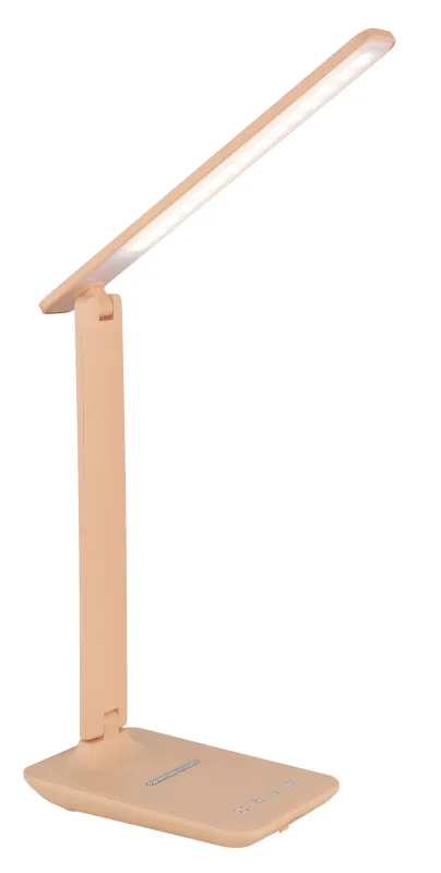 Bulla 56cm Orange lampe de bureau De Globo Lighting - Med en ljusstyrka p&aring; 350 lumen ger den behagligt ljus, och det medf&ouml;ljande USB-kabeln och adaptern g&ouml;r den extra praktisk.