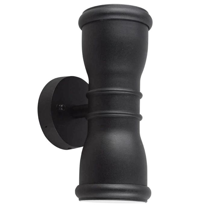 Malvern 23cm Noir lampe d’extérieur De Elstead Lighting - Med sin upp- och ned&aring;triktade ljusspridning skapar Malvern en vacker belysningseffekt p&aring; fasaden, perfekt f&ouml;r entr&eacute;er, uteplatser och g&aring;ngv&auml;gar.