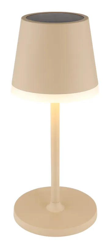 Bordslampa LED Sable lampe solaire De Globo Lighting - Den diskreta designen sm&auml;lter in i alla milj&ouml;er och med IP44-klassning &auml;r den t&aring;lig mot v&auml;der och vind.