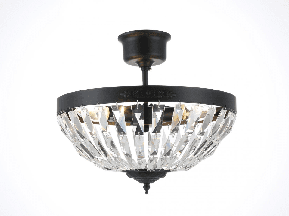 Bow Ø35 Noir cristal De Norrsken Design - Le plafonnier Bow est à la fois décoratif et fonctionnel et deviendra assurément le point central de n'importe quelle pièce.