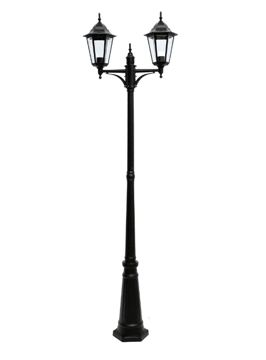 Kartano Twin 225cm Noir lampadaire De Airam - Donnez &agrave; votre jardin un look &agrave; l'ancienne avec le lampadaire Kartano.
