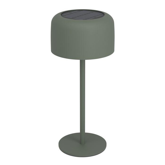 Roccanova 30cm Vert lampe solaire De Eglo - Roccanova est une lampe de table élégante à énergie solaire qui allie forme et fonction pour une utilisation intérieure et extérieure.