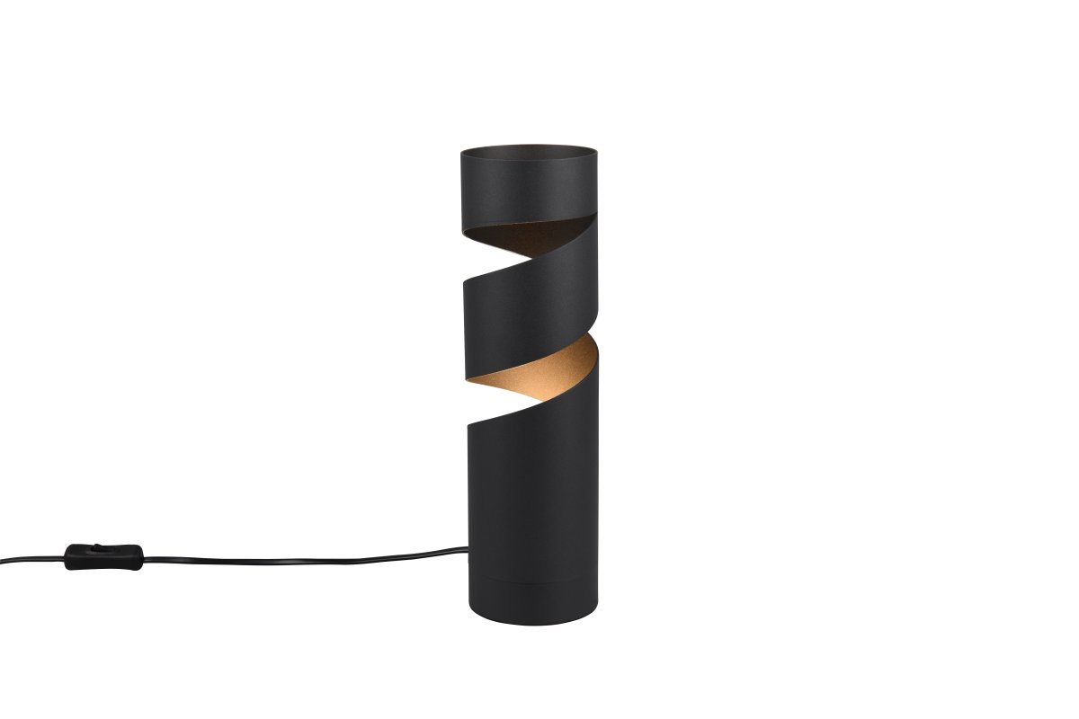 Stream 35cm Noir lampe de table De Trio Lighting - 