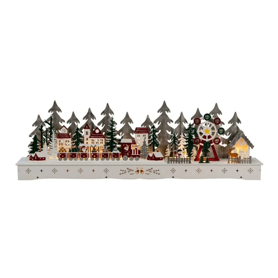 Village De Noël LED 25cm Multicolore De Konstsmide - Nous vous recommandons de le placer sur un bureau dans le couloir ou pr&egrave;s de la fen&ecirc;tre du salon.