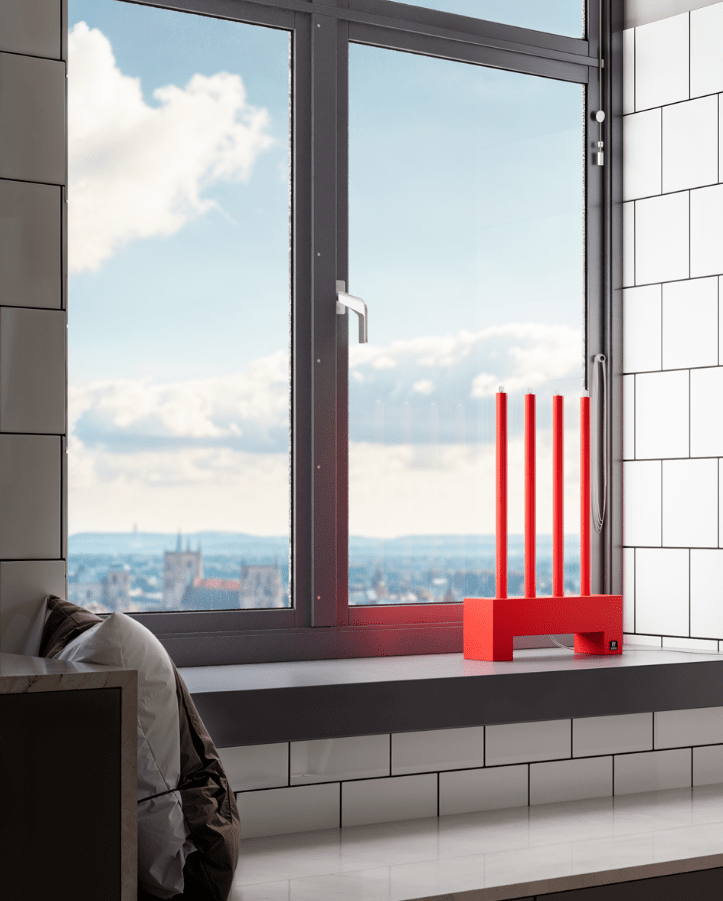 Twinkle ROUGE De By Rydéns - Sublimez votre int&eacute;rieur avec le chandelier Twinkle et laissez votre pi&egrave;ce rayonner avec &eacute;l&eacute;gance.