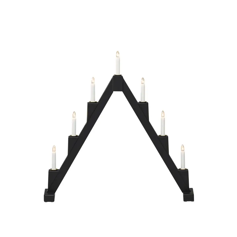 Candelabra 7 Lights Noir De Konstsmide - Le design moderne cr&eacute;e une atmosph&egrave;re &eacute;l&eacute;gante et les ampoules &eacute;mettent une lumi&egrave;re chaleureuse et invitante.