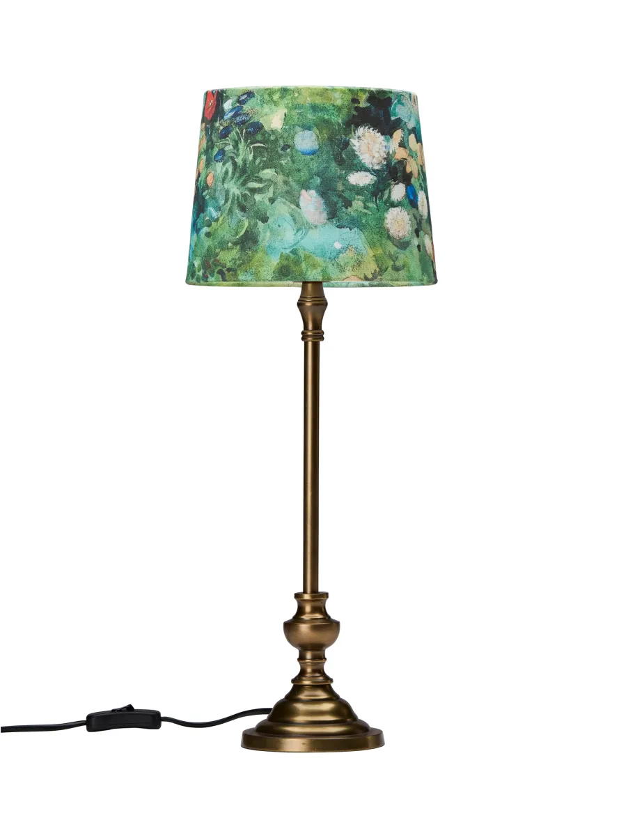 Andrea 53cm Vert lampe de table De PR Home - La lampe de table Andrea, avec l'abat-jour "Flowers", cr&eacute;e un beau look et devient un accroche-regard dans la pi&egrave;ce.