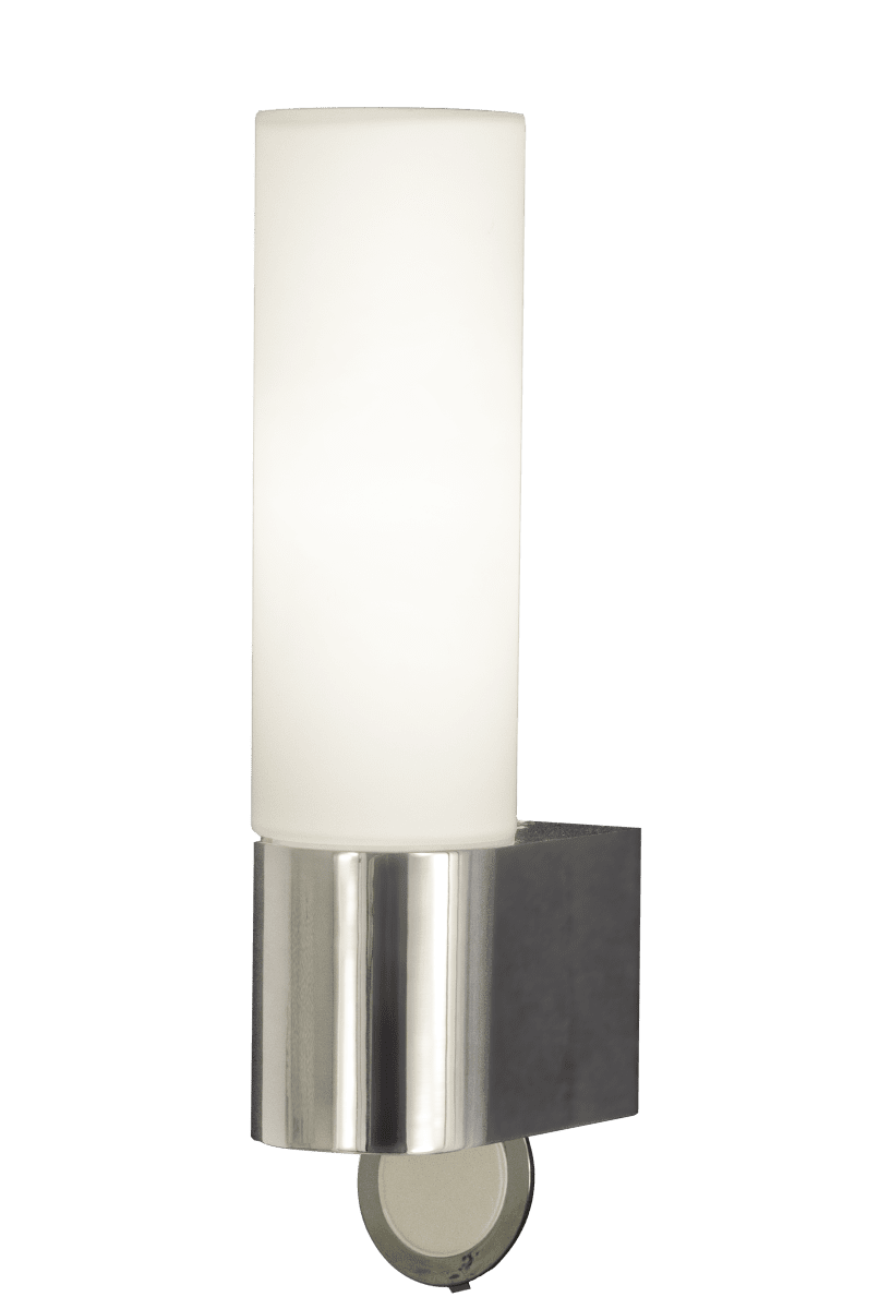 Cosenza 25cm Chrome lampe de salle de bain De Aneta Lighting - Une prise pratique situ&eacute;e en bas permet de connecter par exemple un s&egrave;che-cheveux et un rasoir.