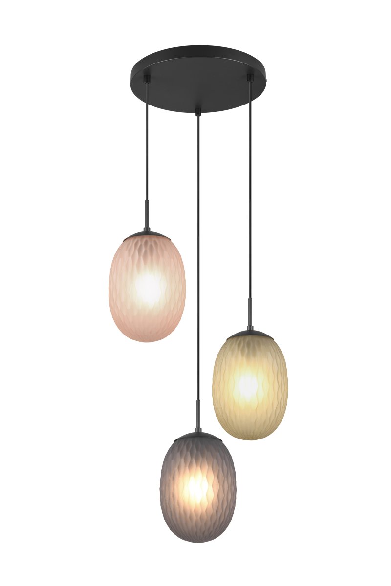 Facette Ø43 Multicolore suspension De Trio Lighting - 