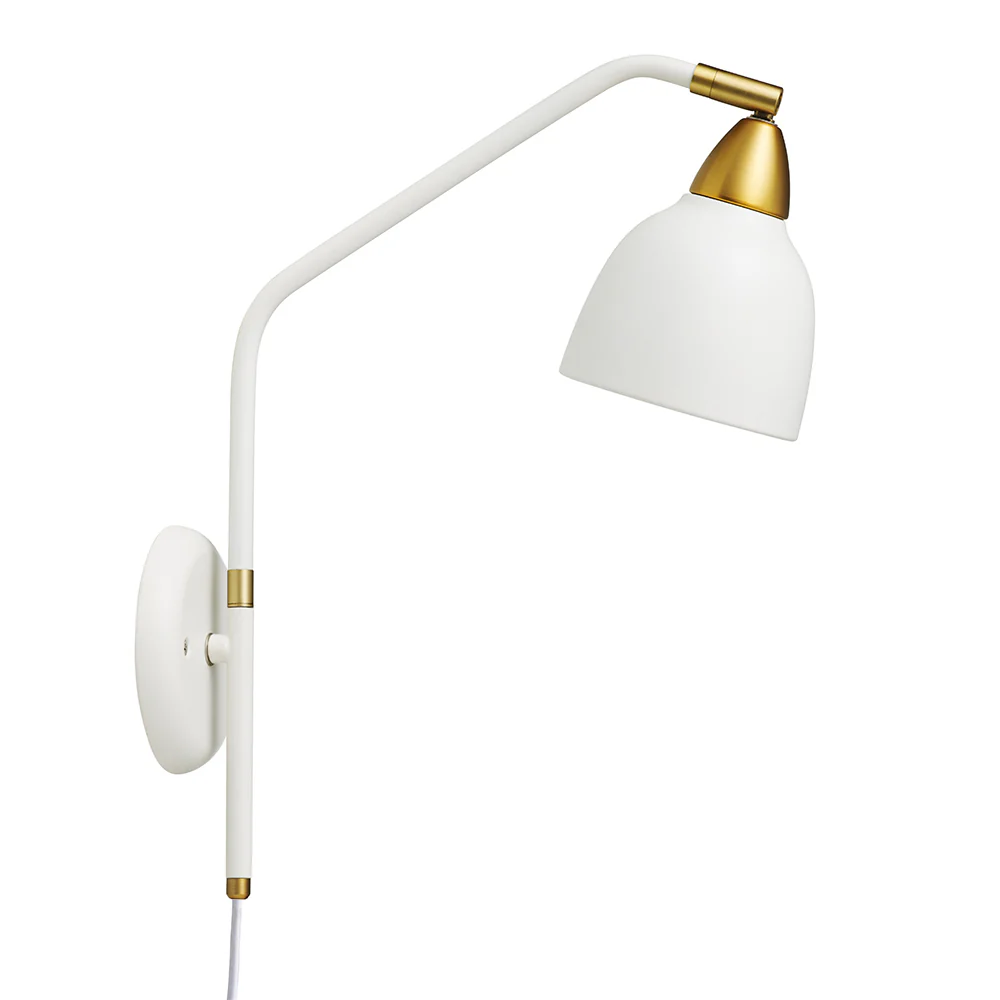 Urban 40cm Blanc applique murale De Superliving - Avec un bras rotatif et un &eacute;cran pouvant pivoter &agrave; 345&deg;.