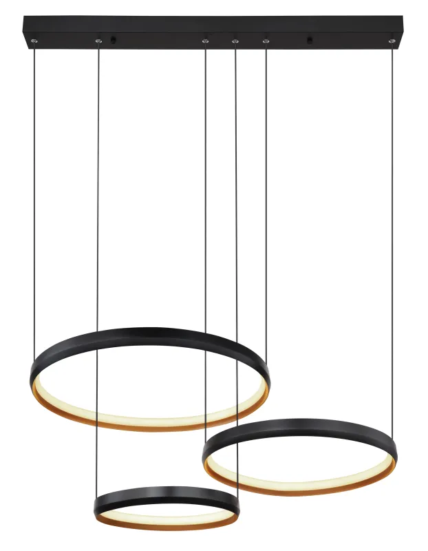 Halli Noir De Globo Lighting - LED-panelerna erbjuder flexibel belysning med justerbar f&auml;rgtemperatur fr&aring;n varmt vitt (2700K) till kallt vitt (6000K) och kan dimras samt fixeras i &ouml;nskat ljusl&auml;ge.